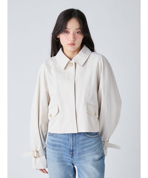 LILY BROWN（リリーブラウン）の「2wayエンブロイダリーケープコート（ピーコート・レディース・アイボリー/ネイビー/ベージュ・F）」の16枚目の写真