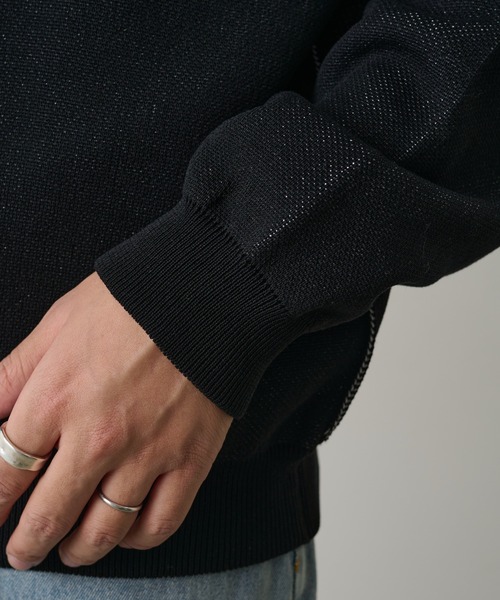 COLONY 2139（コロニートゥーワンスリーナイン）の「配色アウトリンキングニットプルオーバー（ニット/セーター・メンズ・オレンジ/ブラック/グレー・MEDIUM/LARGE）」の14枚目の写真