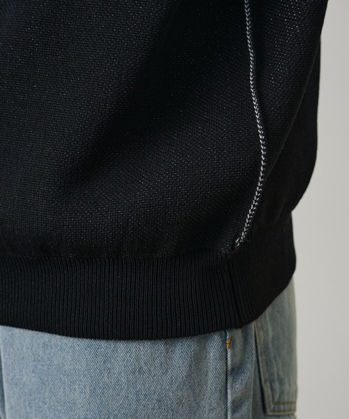 COLONY 2139（コロニートゥーワンスリーナイン）の「配色アウトリンキングニットプルオーバー（ニット/セーター・メンズ・オレンジ/ブラック/グレー・MEDIUM/LARGE）」の15枚目の写真