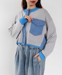 MARECHAL TERRE / マルシャルテル】ニットコンビネーションカーディガン