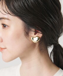 UNITED ARROWS | デフォームドハート イヤリング(イヤリング)