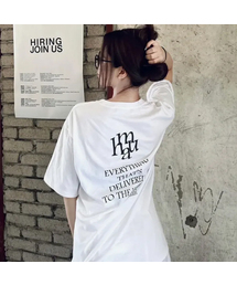 レタリングロゴ半袖Tシャツ[2色]