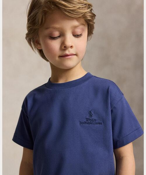 POLO RALPH LAUREN CHILDRENSWEAR(ポロ ラルフ ローレン チルドレンズウェア)の「ビッグ フィット コットン ジャージー Tシャツ(Tシャツ/カットソー・キッズ・ネイビー系1・3/6/4/7)」の7枚目の写真