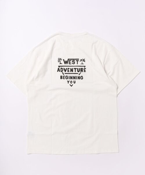 2nd(セカンド)の「ジーンズベーセカンド WEST ADVENTURE Tシャツ フリーサイズ(Tシャツ/カットソー・メンズ・オフホワイト・F)」の2枚目の写真