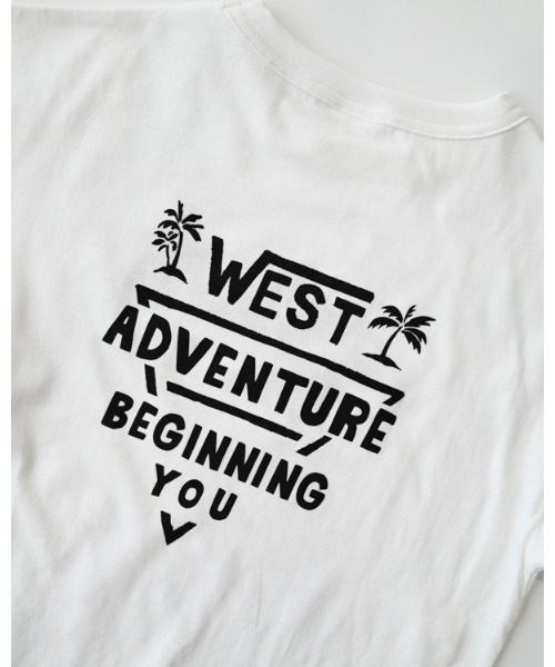 2nd(セカンド)の「ジーンズベーセカンド WEST ADVENTURE Tシャツ フリーサイズ(Tシャツ/カットソー・メンズ・オフホワイト・F)」の4枚目の写真