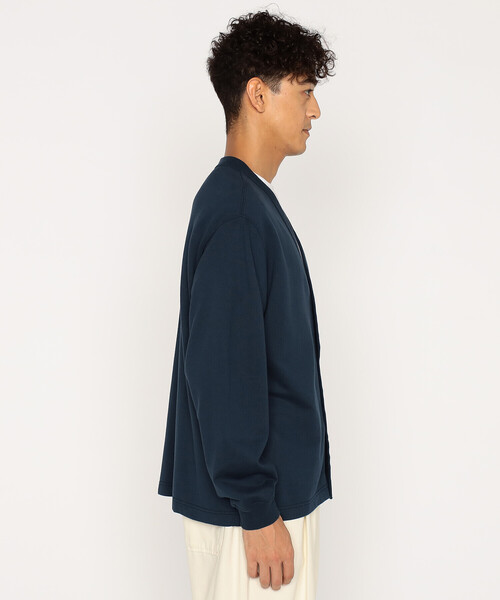 DANTON(ダントン)の「Men's Cotton Terry V-neck Cardigan(その他トップス・メンズ・チャコール/グレー/アイボリー/ダークグリーン/ネイビー・44/42/40)」の8枚目の写真