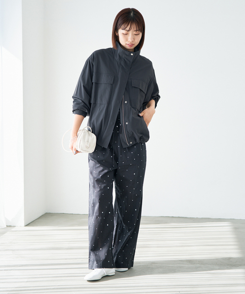 IENA（イエナ）の「ウォッシャブルライトスタンドブルゾン（その他アウター・レディース・アイボリー/チャコールグレー・FREE）」の10枚目の写真