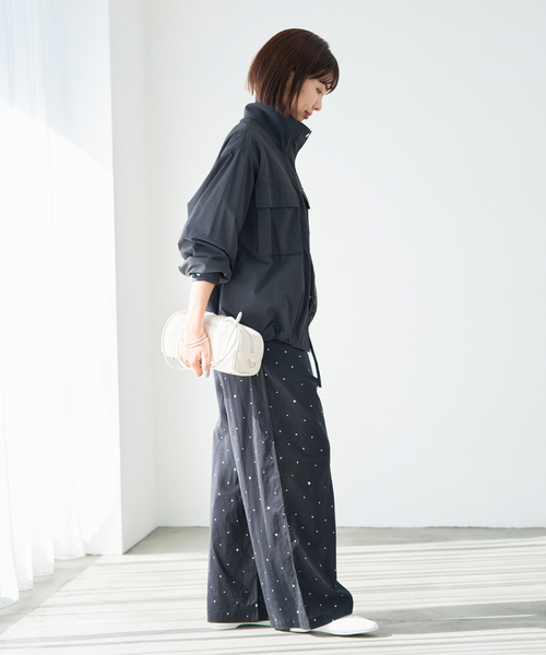 IENA（イエナ）の「ウォッシャブルライトスタンドブルゾン（その他アウター・レディース・アイボリー/チャコールグレー・FREE）」の13枚目の写真