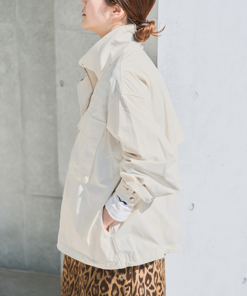 IENA（イエナ）の「ウォッシャブルライトスタンドブルゾン（その他アウター・レディース・アイボリー/チャコールグレー・FREE）」の14枚目の写真