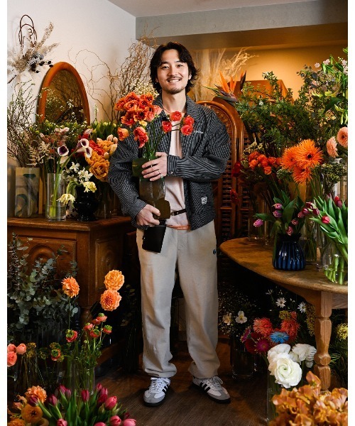 #Re:room(リルーム)の「フラワーワッペンウォッシュドスウェットパンツ(スウェットパンツ・メンズ・ベージュ/ブラック/ブルー・SMALL/MEDIUM)」の19枚目の写真