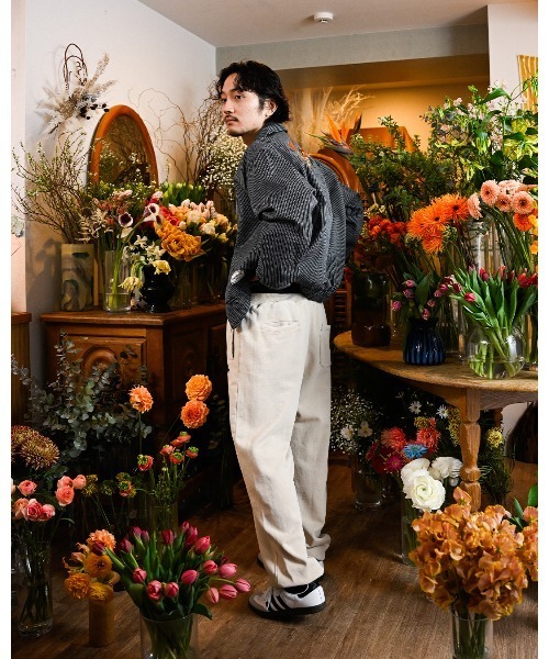#Re:room(リルーム)の「フラワーワッペンウォッシュドスウェットパンツ(スウェットパンツ・メンズ・ベージュ/ブラック/ブルー・SMALL/MEDIUM)」の21枚目の写真