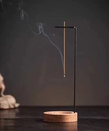 Mayree（メイリー）の「【Bls】【ZA】【Bling Leads】お香立て 木目調 吊り下げ式(BL)（インテリア雑貨）」