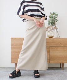 Social GIRL（ソーシャルガール）の「【RS】【Social GIRL】バックスリット ニット ロングスカート Aラインスカート（スカート）」