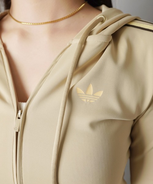 adidas/アディダス】タイトジップパーカー/ピタ見え/セットアップ対応