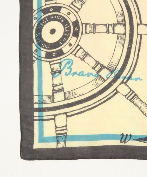 manipuri（マニプリ）の「【一部別注】＜manipuri＞C/SI ストール（ストール/ショール・レディース・ネイビー/シャーベット・FREE）」の17枚目の写真