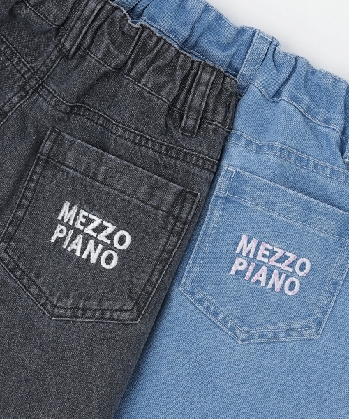 mezzo piano(メゾピアノ)の「ハートラインストーン デニムパンツ(デニムパンツ・キッズ・グレー/サックスブルー・120cm/130cm/140cm/110cm)」の9枚目の写真