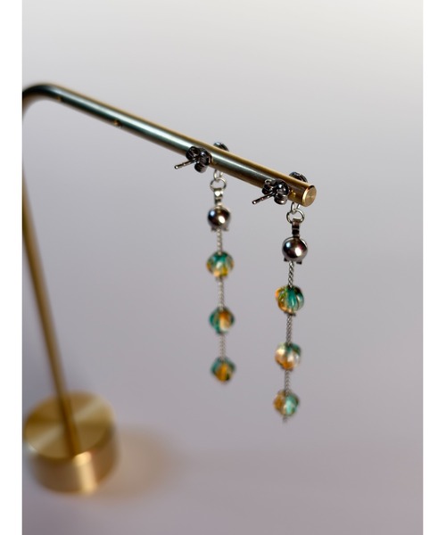 tone（トーン）の「【TOMEI LAB】グラデーション チェーン ピアス(MA)（ピアス（両耳用）・レディース・ブルー系その他/イエロー系その他・FREE）」の8枚目の写真