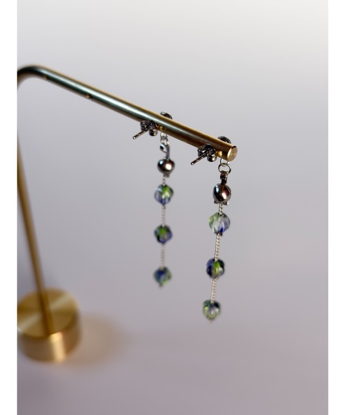 tone（トーン）の「【TOMEI LAB】グラデーション チェーン ピアス(MA)（ピアス（両耳用）・レディース・ブルー系その他/イエロー系その他・FREE）」の10枚目の写真
