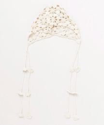 チャイハネ（チャイハネ）の「【チャイハネ】クロシェ編みバブーシュカキャップ（ニットキャップ/ビーニー）」