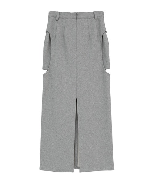 CLANE（クラネ）の「【CLANE/クラネ】CIRCLE CUT SWEAT SKIRT/サークルカットスウェットスカート（スカート・レディース・グレー/ブラック・0/1）」の3枚目の写真
