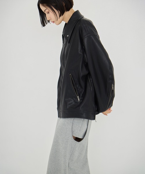 CLANE(クラネ)の「【CLANE/クラネ】CIRCLE CUT SWEAT SKIRT/サークルカットスウェットスカート/タイトスカート/ウォッシャブル(スカート・レディース・グレー/ブラック・0/1)」の21枚目の写真