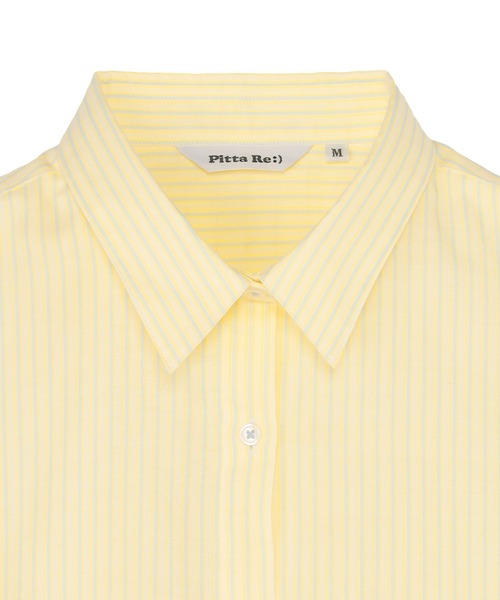 TOKYO SHIRTS（トウキョウシャツ）の「【Pitta Re:)】ふわっとガーゼシャツ ワイドシルエット 長袖 綿100% レディース カジュアルシャツ（シャツ/ブラウス・レディース・イエロー・M/L）」の3枚目の写真