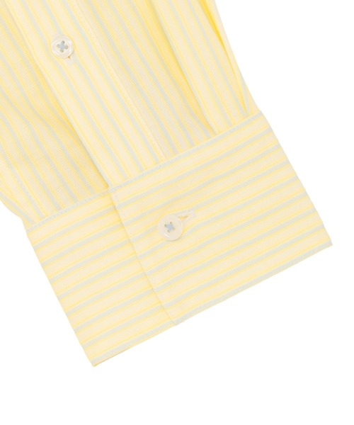 TOKYO SHIRTS（トウキョウシャツ）の「【Pitta Re:)】ふわっとガーゼシャツ ワイドシルエット 長袖 綿100% レディース カジュアルシャツ（シャツ/ブラウス・レディース・イエロー・M/L）」の4枚目の写真