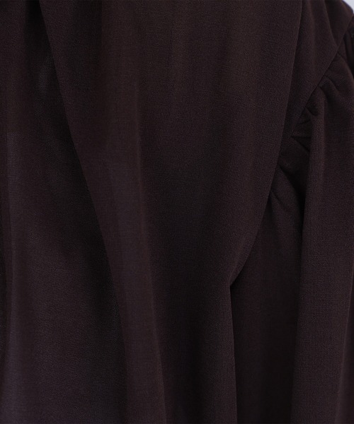 NATURAL BEAUTY BASIC（ナチュラルビューティーベーシック）の「◇エアリーギャザーブルゾン（ブルゾン・レディース・ブラウン/ブラック/オフホワイト・FREE）」の16枚目の写真