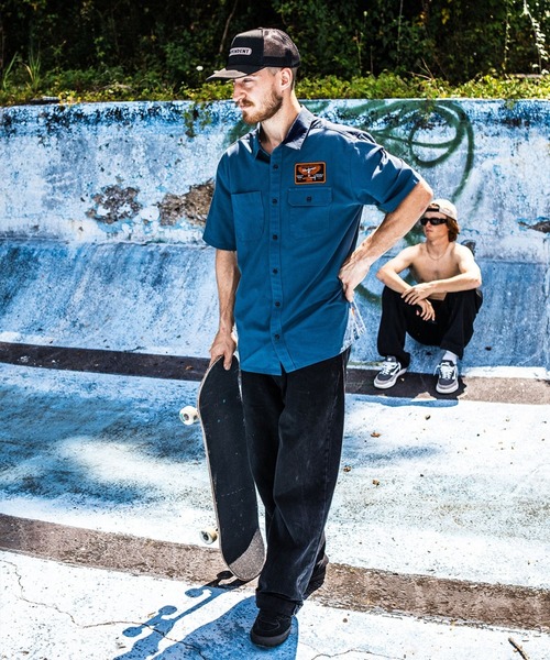VOLCOM(ボルコム)の「VOLCOM メンズ SLAB CITY SS 半袖シャツ 【2026年春夏モデル】(シャツ/ブラウス・メンズ・ブルー系その他・X-LARGE/LARGE/MEDIUM/SMALL)」の5枚目の写真
