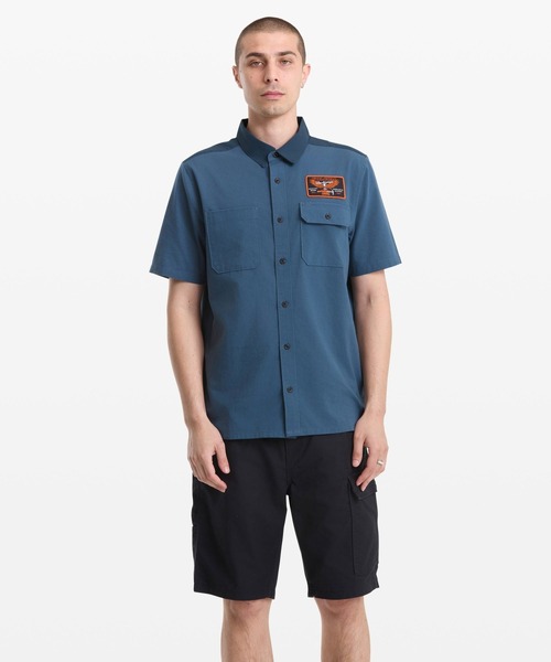 VOLCOM(ボルコム)の「VOLCOM メンズ SLAB CITY SS 半袖シャツ 【2026年春夏モデル】(シャツ/ブラウス・メンズ・ブルー系その他・X-LARGE/LARGE/MEDIUM/SMALL)」の6枚目の写真