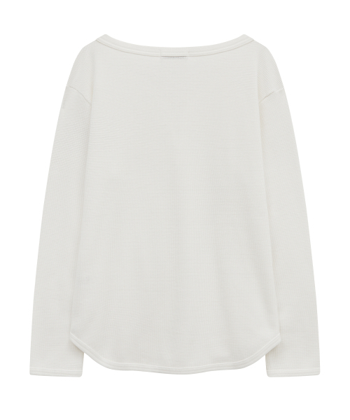 Midnight Move(ミッドナイトムーブ)の「waffle t (ivory)(Tシャツ/カットソー・レディース・その他・FREE)」の4枚目の写真