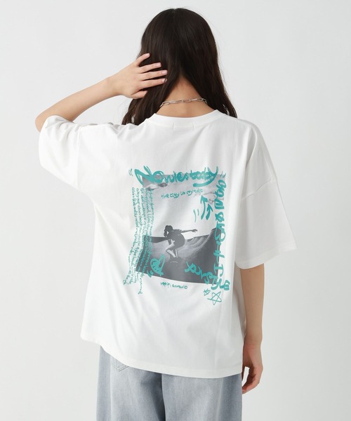repipi armario(レピピ アルマリオ)の「AcidWashルーズTシャツ(Tシャツ/カットソー・キッズ・パープル/ホワイト系4/ブラック系2/ブルー/ホワイト系1/ブラック系5/ブラック系6・SMALL/MEDIUM/LARGE)」の1枚目の写真