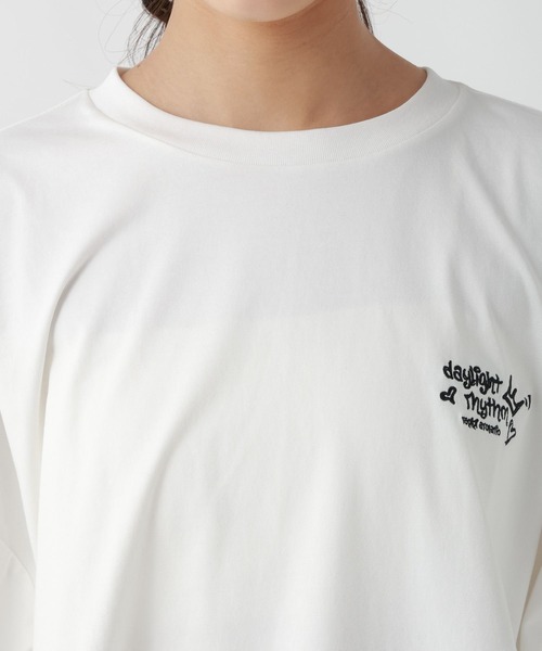 repipi armario(レピピ アルマリオ)の「AcidWashルーズTシャツ(Tシャツ/カットソー・キッズ・パープル/ホワイト系4/ブラック系2/ブルー/ホワイト系1/ブラック系5/ブラック系6・SMALL/MEDIUM/LARGE)」の14枚目の写真