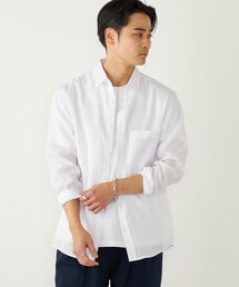 セール】コットン/リネン カッタウェイシャツ（シャツ/ブラウス