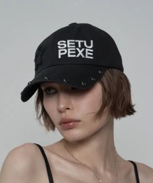 SETUP-EXE（セットアップイーエックスイー）の「◇SETUPEXE◇ブランド直輸入正規品/スタッズ ロゴ ボール キャップ STUDDED LOGO BALL CAP（キャップ）」