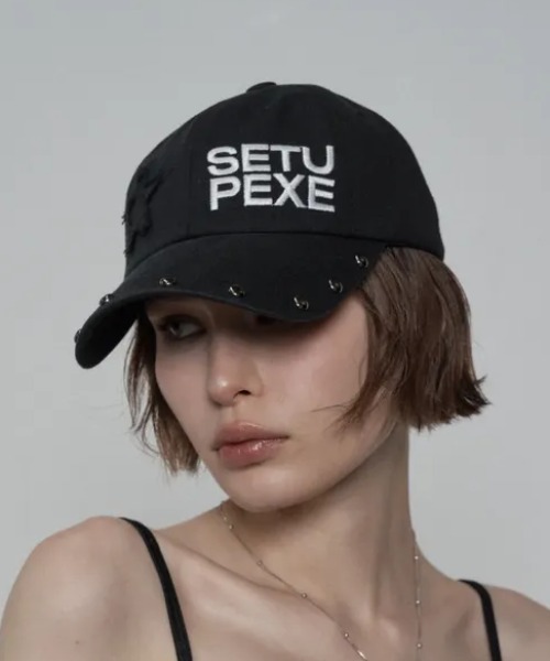 Beeden スタッズ キャップ ブラック セール】◇SETUPEXE◇ブランド直輸入正規品/スタッズ ロゴ ボール