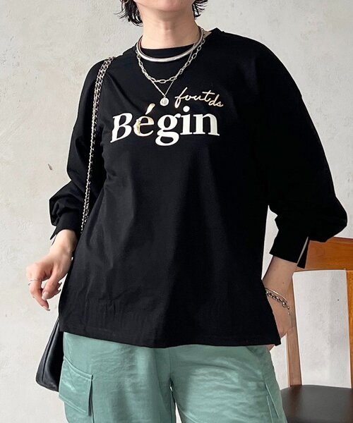 un dix cors（アンディコール）の「パール付きロゴＴ（Tシャツ/カットソー・レディース・ベージュ/ブラック/アイボリー・FREE）」の19枚目の写真