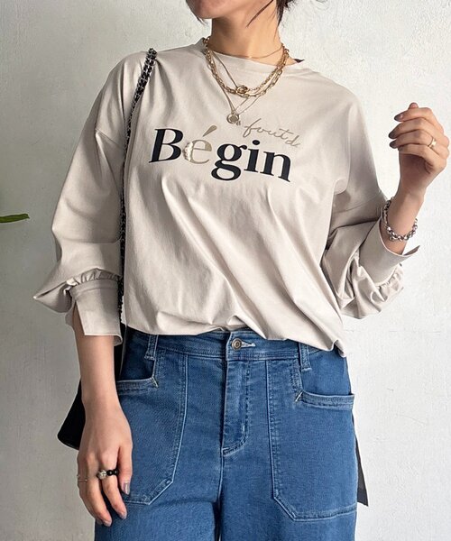 un dix cors（アンディコール）の「パール付きロゴＴ（Tシャツ/カットソー・レディース・ベージュ/ブラック/アイボリー・FREE）」の22枚目の写真
