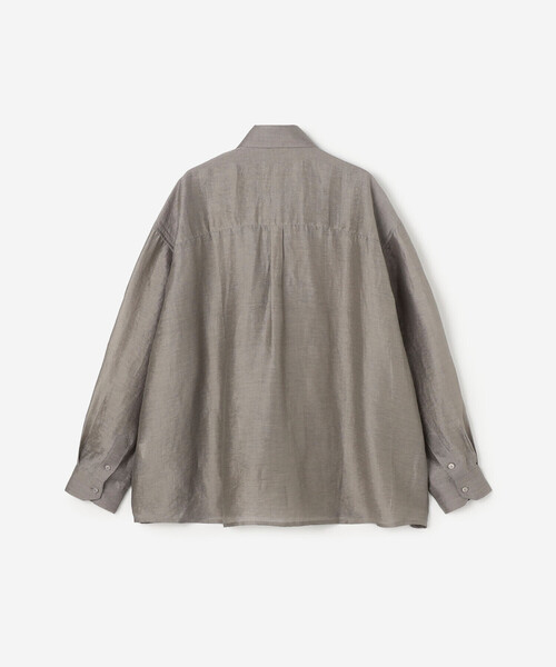 Bshop(ビショップ)の「eunoia | シアー オーバーサイズシャツ WOMEN(シャツ/ブラウス・レディース・グレー/ブラック・ONE)」の4枚目の写真