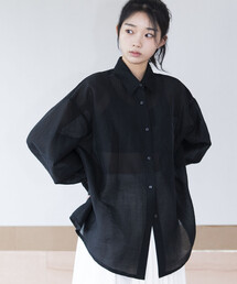 eunoia | シアー オーバーサイズシャツ WOMEN