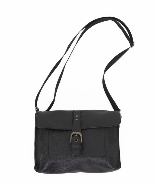 Magine(マージン)の「mko13478-Synthetic Leather Compact Flap Bag フラップバッグ(MGN-261-055)(ショルダーバッグ・メンズ・ブラック・FREE)」の10枚目の写真