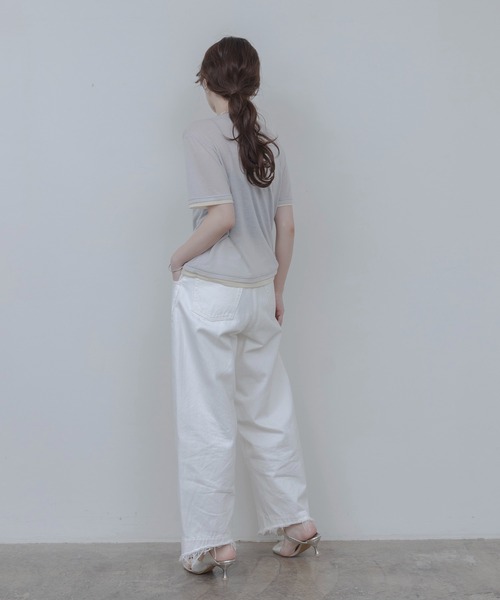 Eimee Law(エイミーロウ)の「ロゴプリントコンパクトシアーTシャツ(Tシャツ/カットソー・レディース・サックスブルー/ブラック/オフホワイト/ライトグレー・FREE)」の17枚目の写真