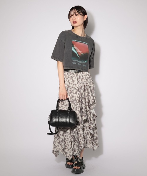 PAGEBOY（ページボーイ）の「ブラーフォトT（Tシャツ/カットソー・レディース・オフホワイト/チャコールグレー/ブルー・FREE/SMALL）」の11枚目の写真