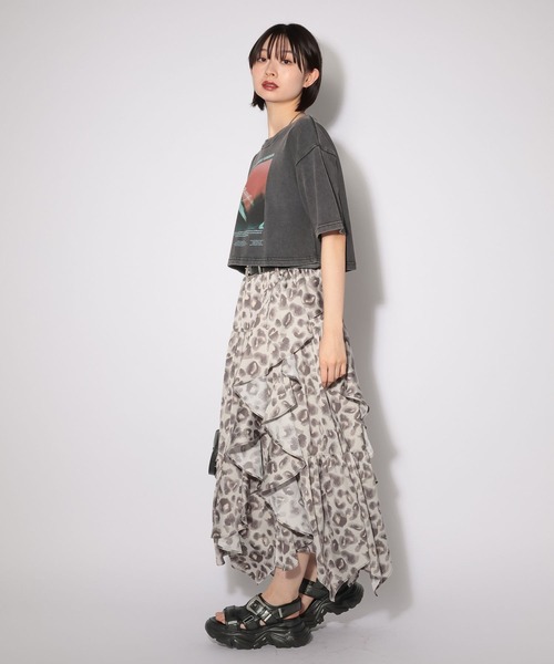 PAGEBOY（ページボーイ）の「ブラーフォトT（Tシャツ/カットソー・レディース・オフホワイト/チャコールグレー/ブルー・FREE/SMALL）」の13枚目の写真