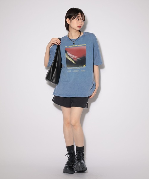 PAGEBOY（ページボーイ）の「ブラーフォトT（Tシャツ/カットソー・レディース・オフホワイト/チャコールグレー/ブルー・FREE/SMALL）」の18枚目の写真