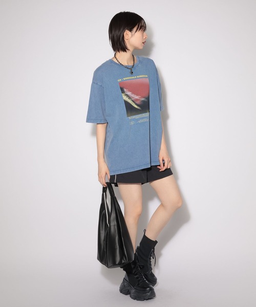 PAGEBOY（ページボーイ）の「ブラーフォトT（Tシャツ/カットソー・レディース・オフホワイト/チャコールグレー/ブルー・FREE/SMALL）」の20枚目の写真