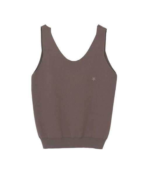 CONVERSE TOKYO（コンバーストウキョウ）の「BACK OPEN KNIT TOP（ベスト・レディース・ブラウン/ブラック/杢グレー・FREE）」の15枚目の写真