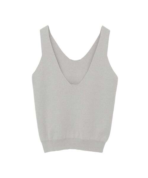 CONVERSE TOKYO（コンバーストウキョウ）の「BACK OPEN KNIT TOP（ベスト・レディース・ブラウン/ブラック/杢グレー・FREE）」の16枚目の写真