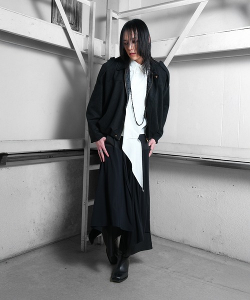 Ruze(ルゼ)の「Suede touch cropped balloon jacket /スエード タッチ クロップド バルーン ジャケット(ブルゾン・メンズ・ブラック・FREE)」の10枚目の写真