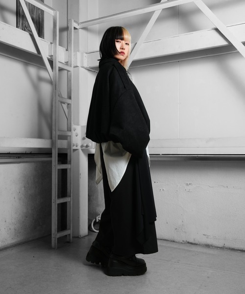 Ruze(ルゼ)の「Suede touch cropped balloon jacket /スエード タッチ クロップド バルーン ジャケット(ブルゾン・メンズ・ブラック・FREE)」の8枚目の写真